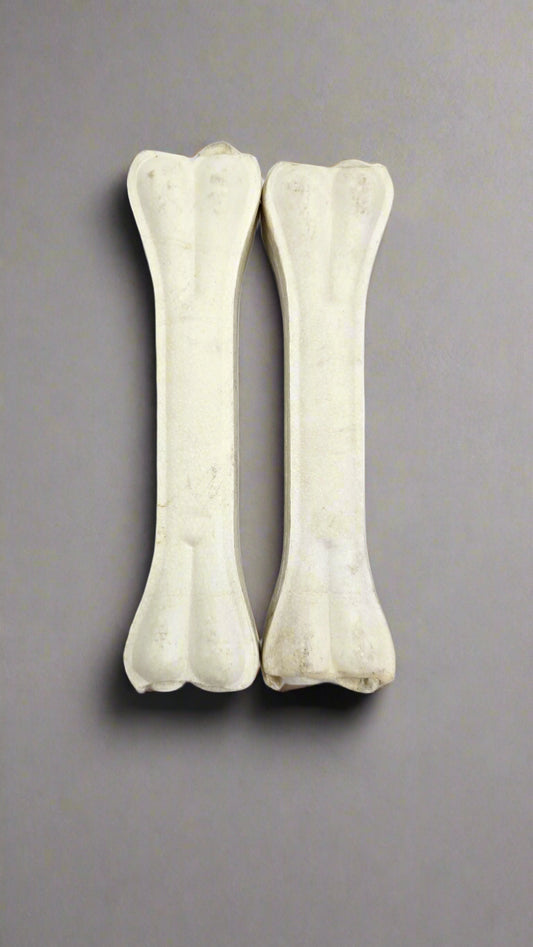 Rawhide Tough Chew Bones for Puppies & Dogs 8 inch - 2 pc