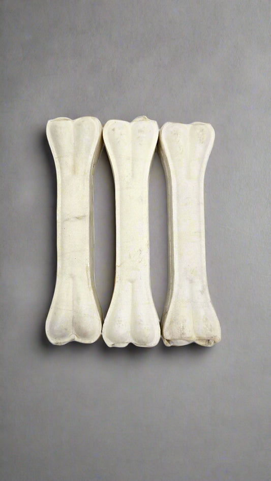 Rawhide Tough Chew Bones for Puppies & Dogs 6 inch - 3 pc