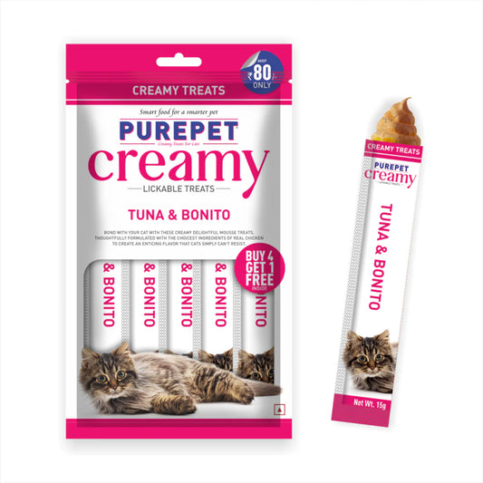 Purepet Creamy Treats for Cats - Tuna & Bonito