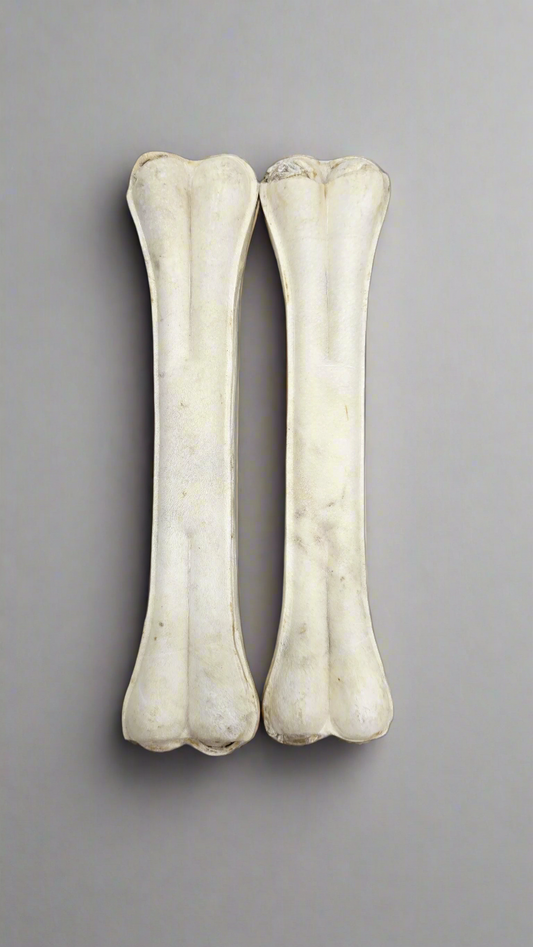 Rawhide Tough Chew Bones for Puppies & Dogs 10 inch - 2 pc