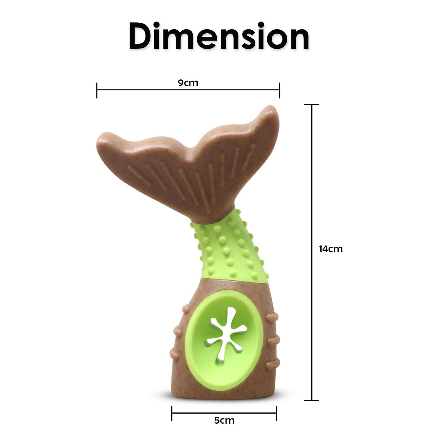 Plushmate x Petaholic Durable Nylon Hard Chew Toy & Treat Dispenser for Medium and Large Breed Dogs - Antler
