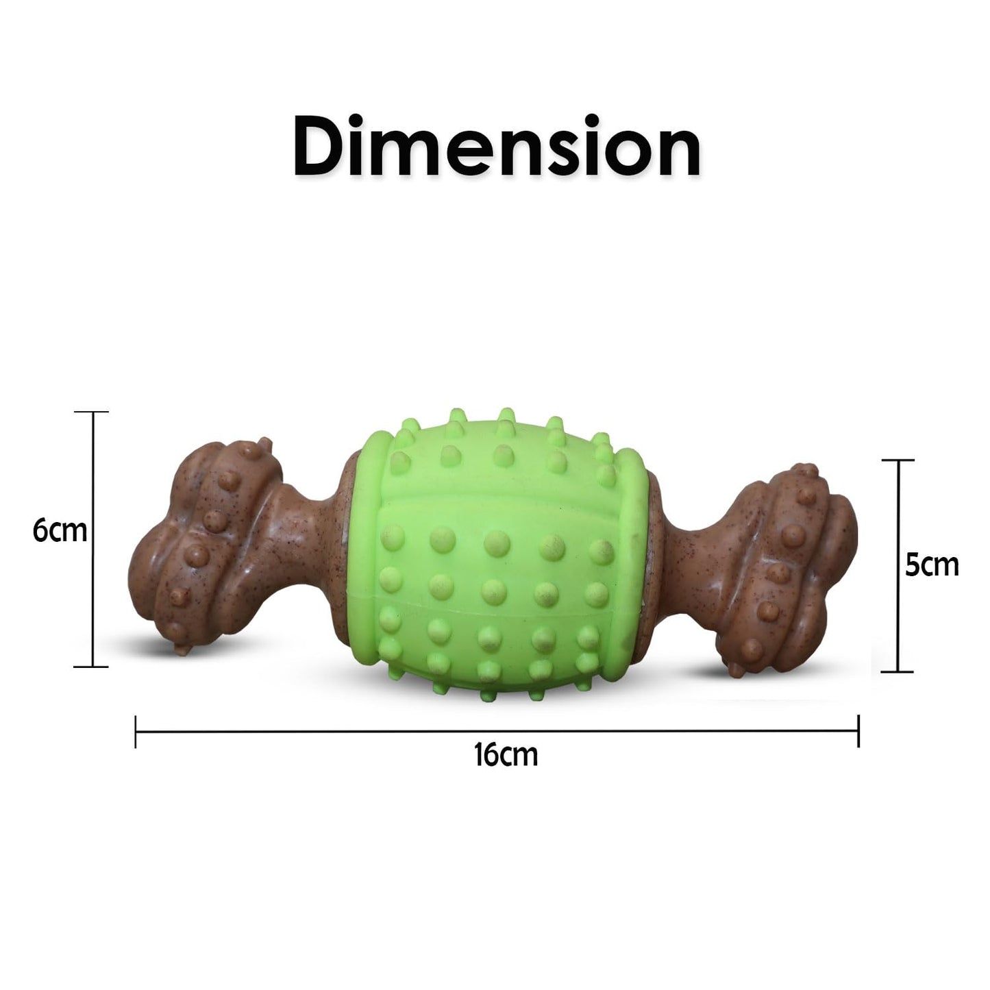 Plushmate x Petaholic Durable Nylon Hard Chew Toy & Treat Dispenser for Medium and Large Breed Dogs - Fat Bone