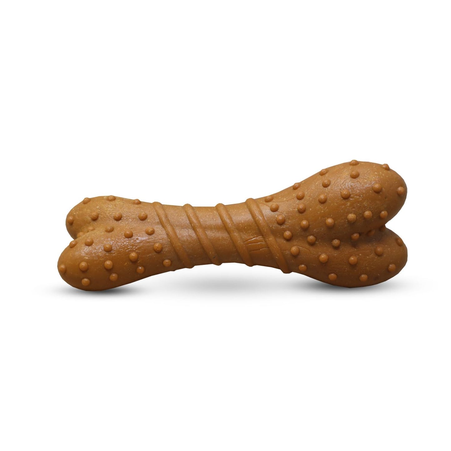Plushmate x Petaholic Durable Nylon Hard Chew Toy & Treat Dispenser for Medium and Large Breed Dogs - Dotted Bone