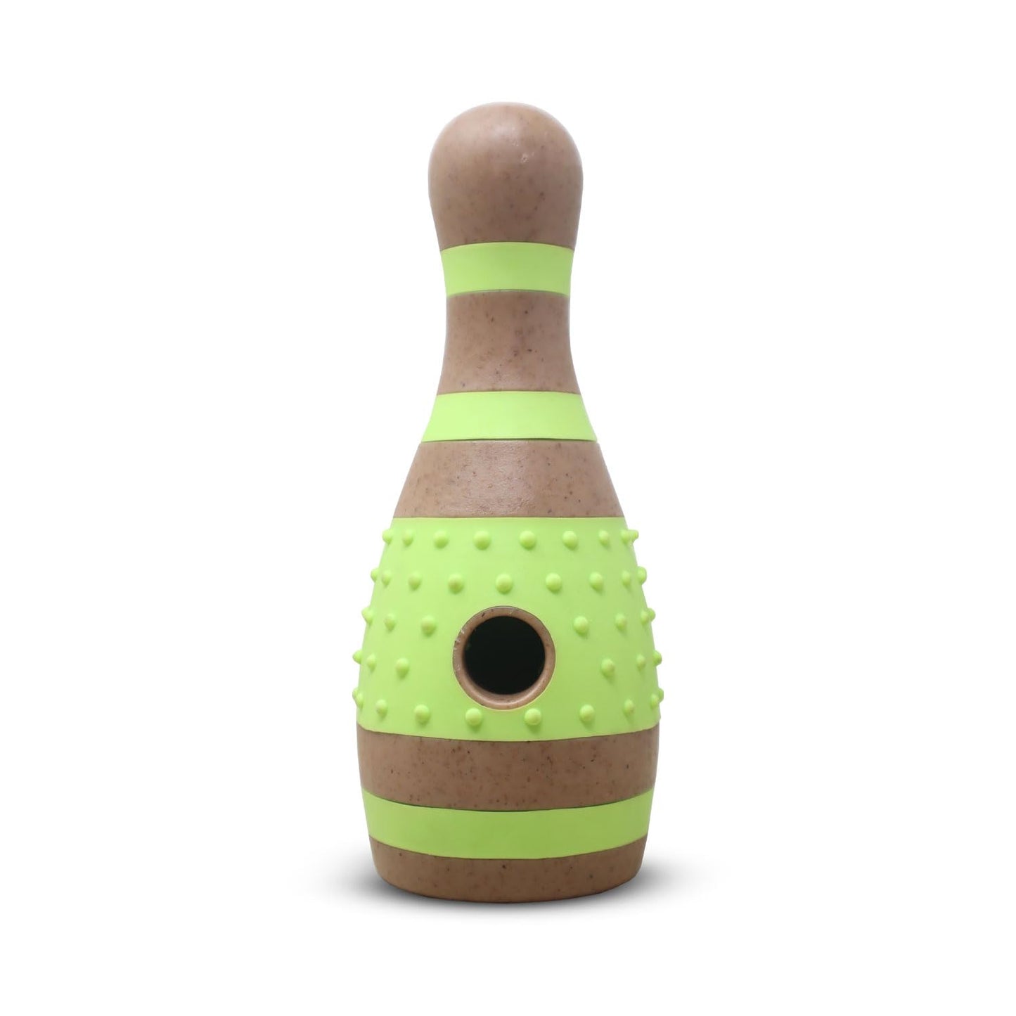 Plushmate x Petaholic Durable Nylon Hard Chew Toy & Treat Dispenser for Medium and Large Breed Dogs - Dual Colour Bottle