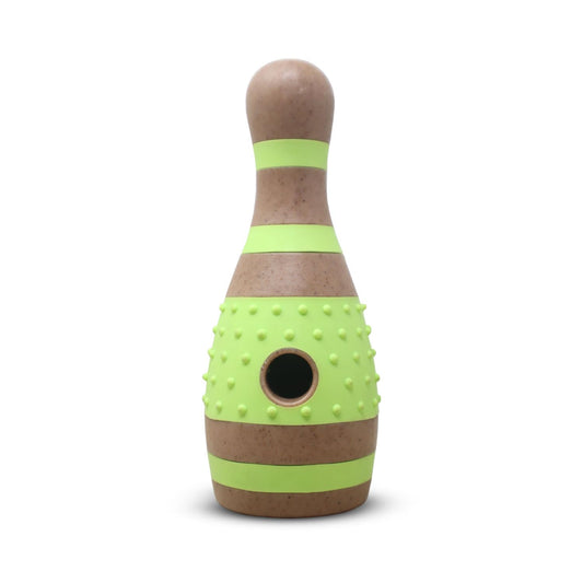 Plushmate x Petaholic Durable Nylon Hard Chew Toy & Treat Dispenser for Medium and Large Breed Dogs - Dual Colour Bottle