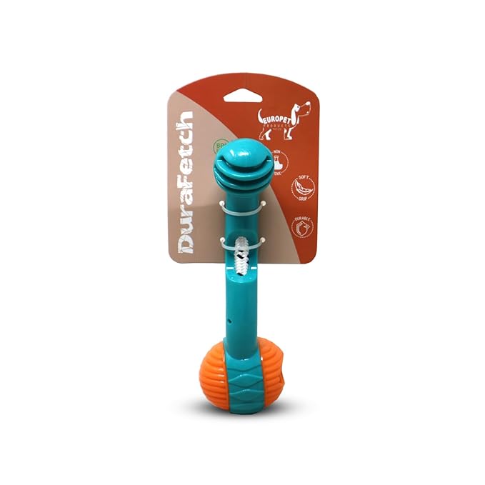 Plushmate Dura Fetch Puller Treat Dispenser Dog Toy - Herring Bone