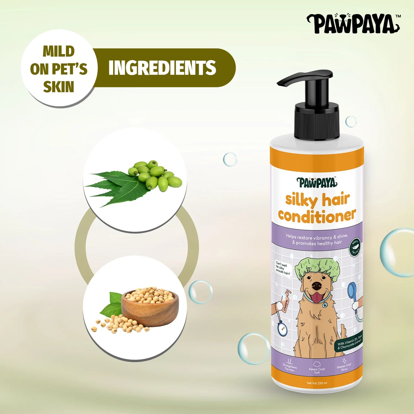Pawpaya Silky Hair Conditioner for Dogs 250 ml