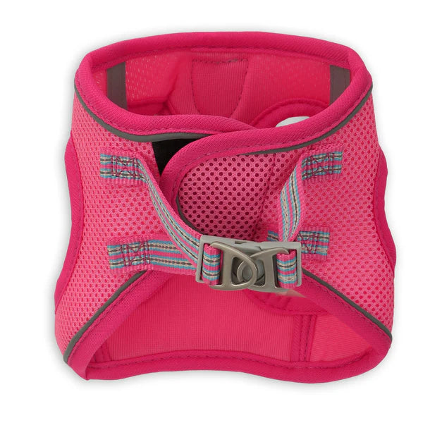 Basil Soft Adjustable Mesh Harness / Body Belt for Puppies & Small Breed Dogs (Pink)