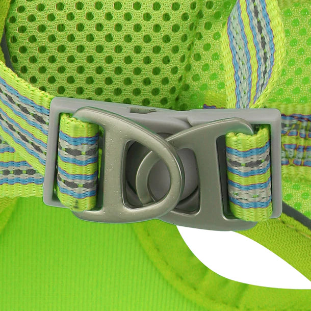 Basil Soft Adjustable Mesh Harness / Body Belt for Puppies & Small Breed Dogs (Neon Yellow)