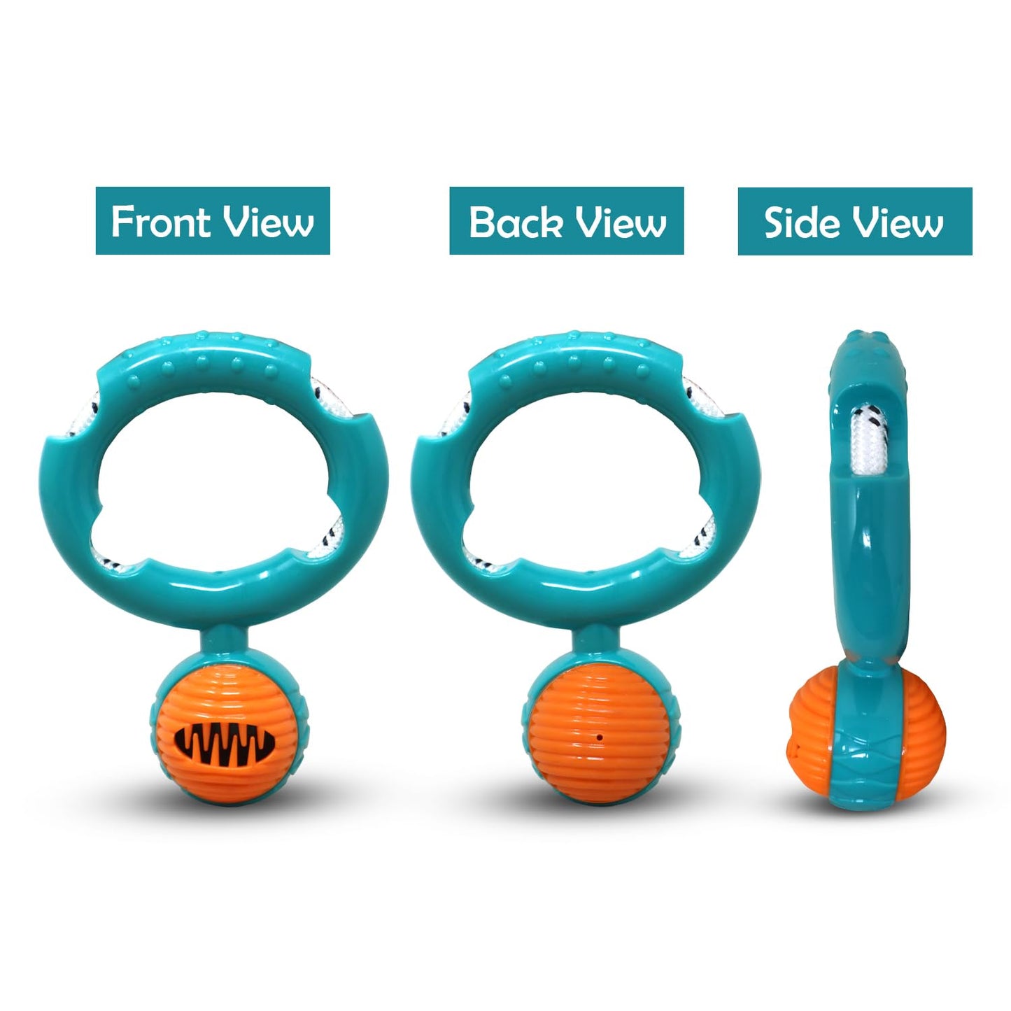 Plushmate Dura Fetch Puller Treat Dispenser Dog Toy - Puller