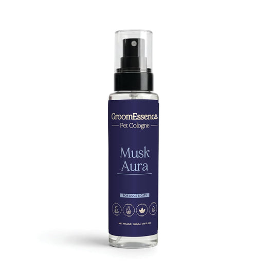 GroomEssence Pet Cologne Perfume for Cats & Dogs - Musk Aura