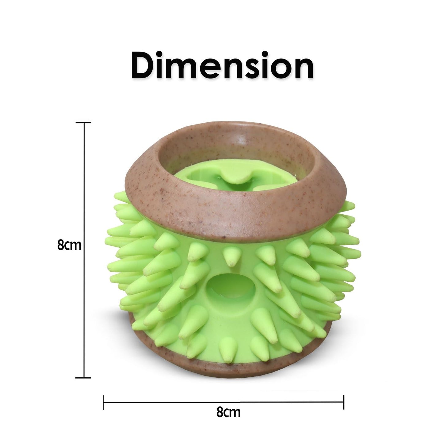 Plushmate x Petaholic Durable Nylon Hard Chew Toy & Treat Dispenser for Medium and Large Breed Dogs - Herring Bone