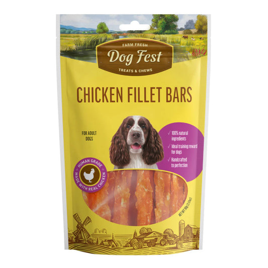 Dog Fest Soft Treats for Dogs 90 gm - Chicken Fillet Bars