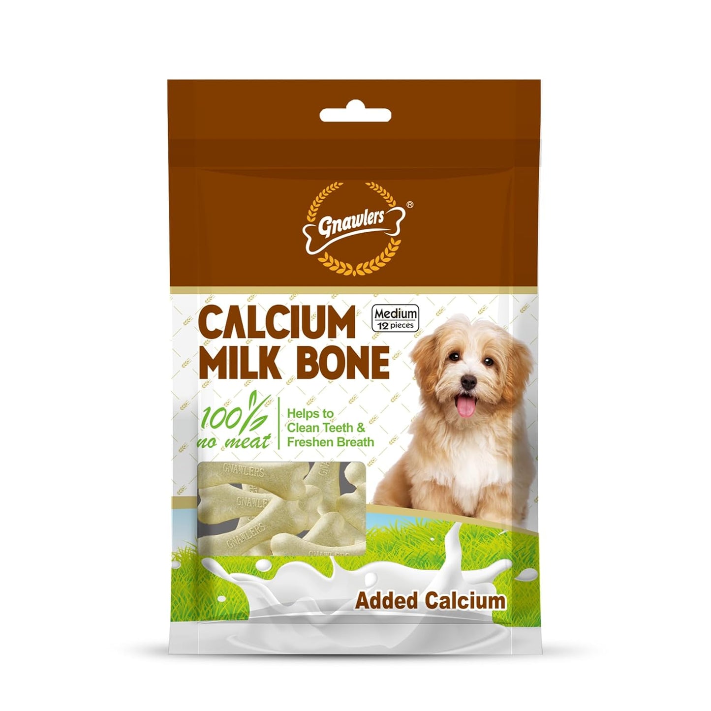 Gnawlers Calcium Milk Bone - Medium