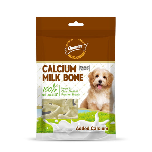 Gnawlers Calcium Milk Bone - Medium