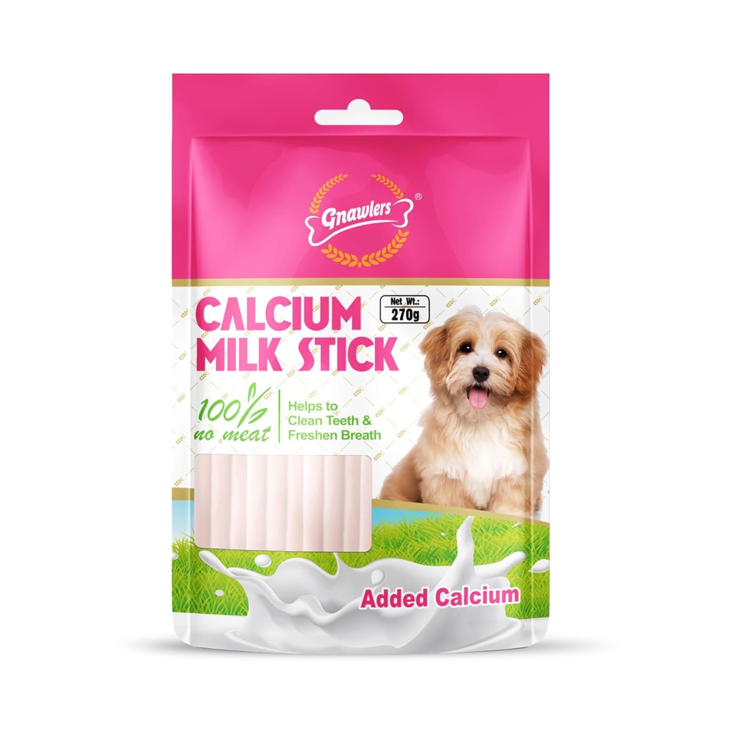 Gnawlers Calcium Milk Sticks