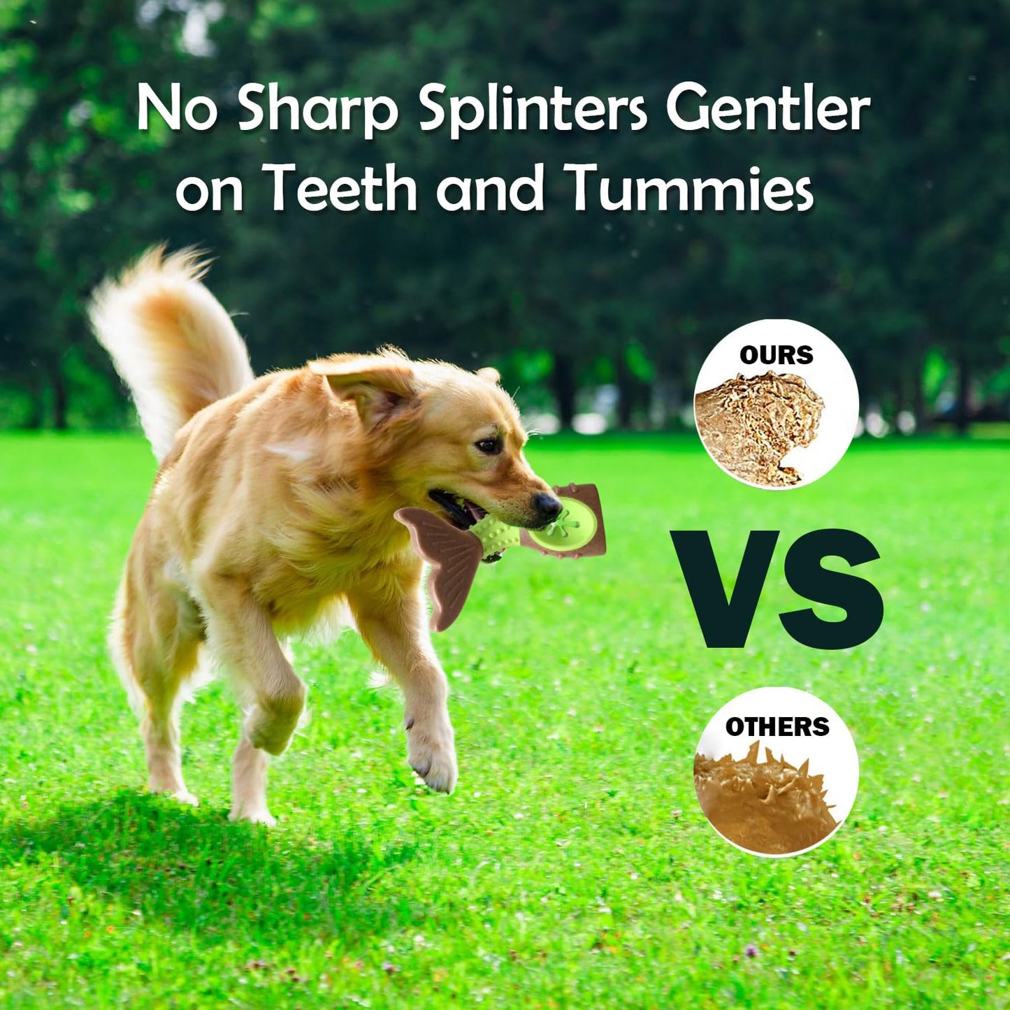 Plushmate x Petaholic Durable Nylon Hard Chew Toy & Treat Dispenser for Medium and Large Breed Dogs - Antler