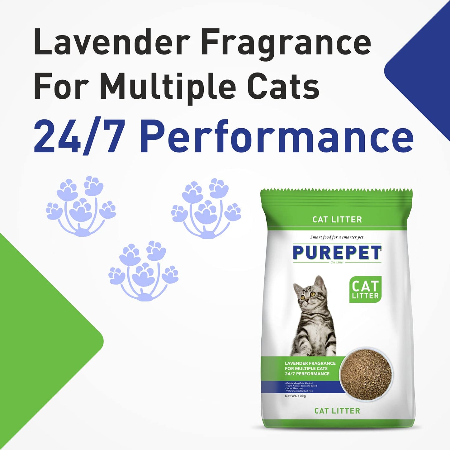 Purepet Cat Sand Type Litter Lavender Fragrance