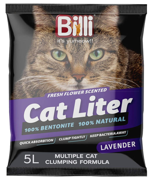 Billi Bentonite Clay Scented Cat Litter Sand - Lavender