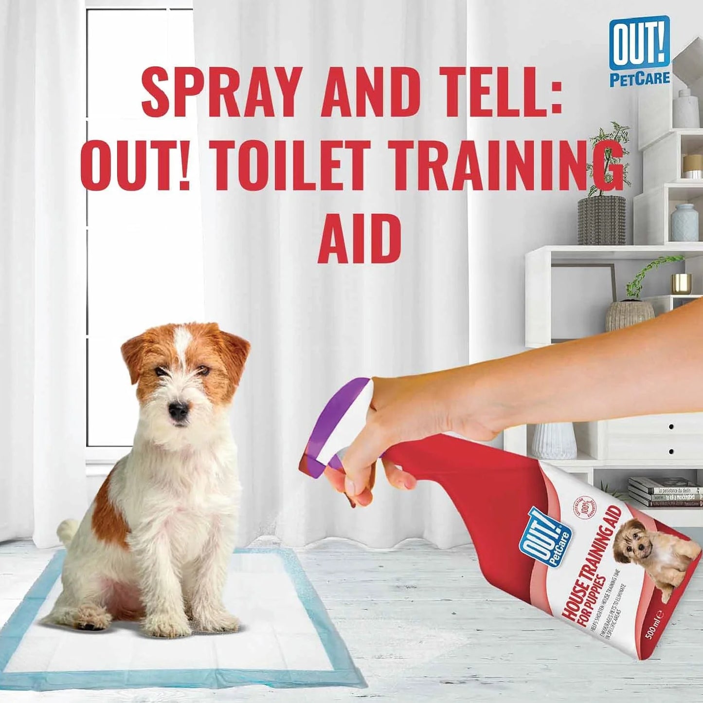Out! House Training Aid Spray for Puppies - 500 ml