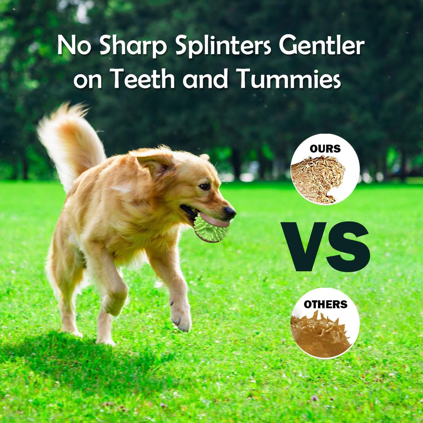 Plushmate x Petaholic Durable Nylon Hard Chew Toy & Treat Dispenser for Medium and Large Breed Dogs - Herring Bone