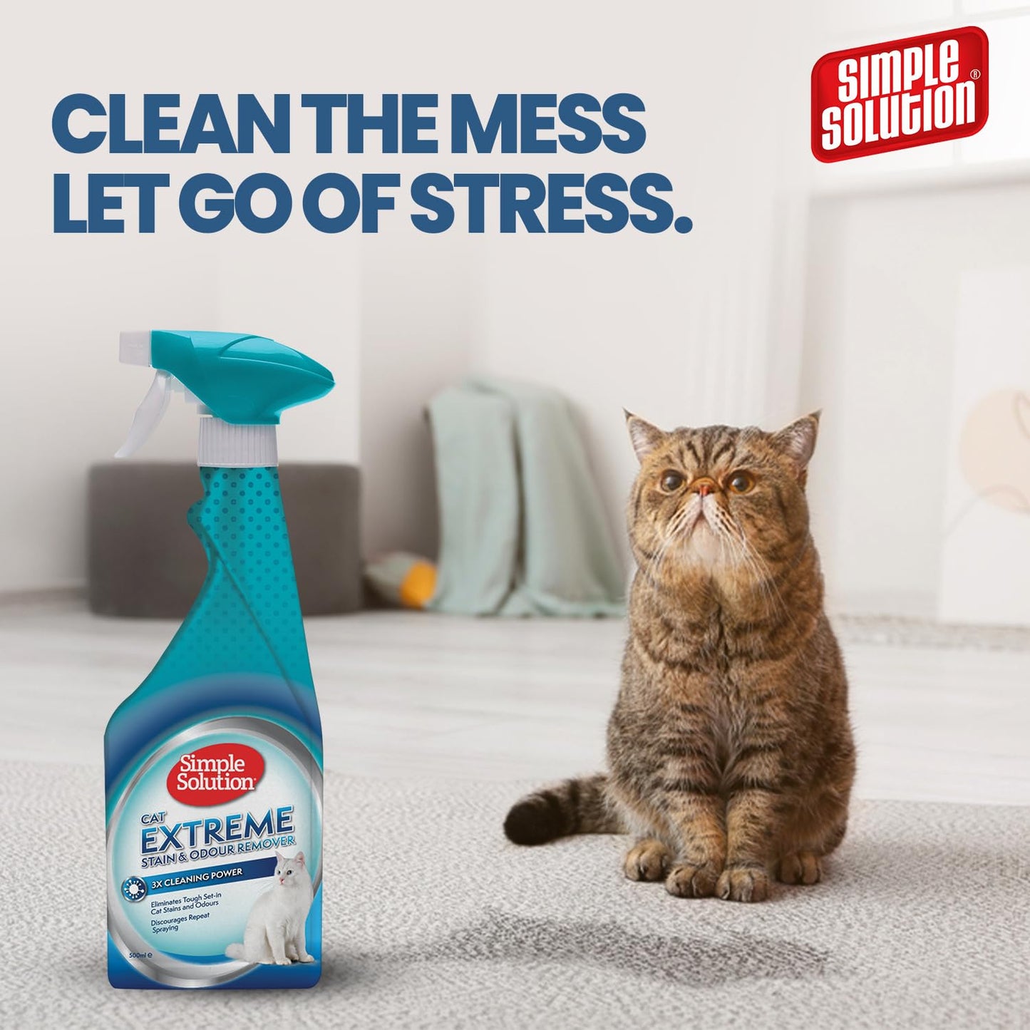 Simple Solution Stain & Odor Remover Spray for Cats 500 ml