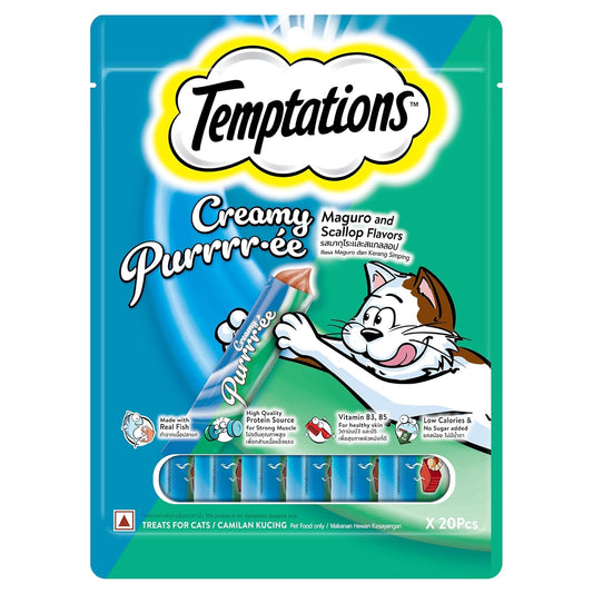 Temptations Creamy Treats for Cats (20's) - Maguro & Scallop