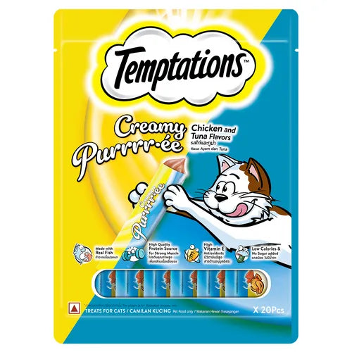 Temptations Creamy Treats for Cats (20's) - Chicken & Tuna
