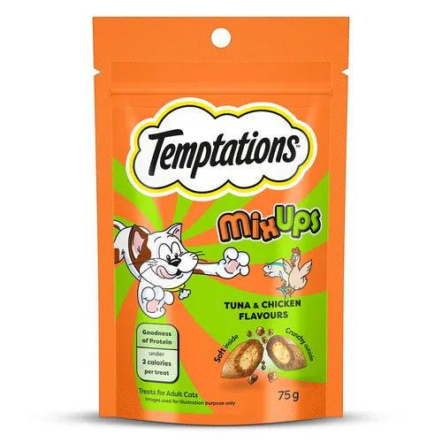 Temptations Mixups Dry Treats for Cats - Tuna & Chicken