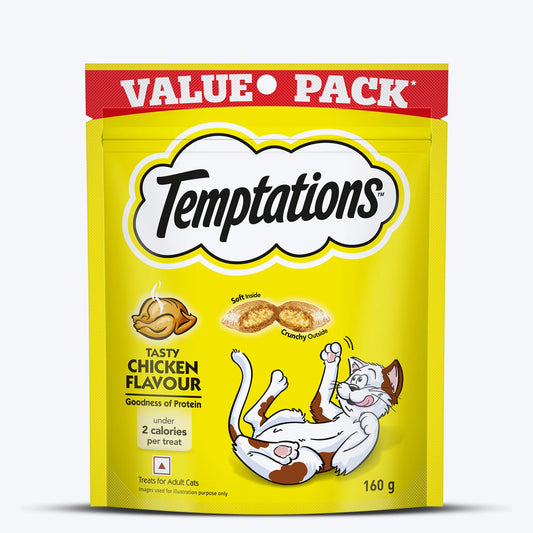 Temptations Dry Treats for Cats 160 gm - Chicken