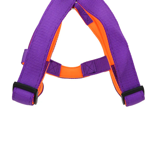 Basil Padded Adjustable Harness / Body Belt for Dogs & Puppies (Purple)