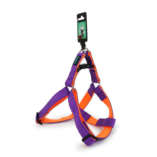 Basil Padded Adjustable Harness / Body Belt for Dogs & Puppies (Purple)