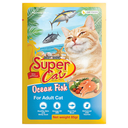 Super Cat Wet Food Gravy (Adult Ocean Fish) 85 gm