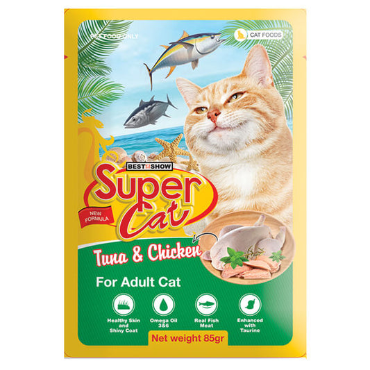 Super Cat Wet Food Gravy (Adult Tuna & Chicken) 85 gm