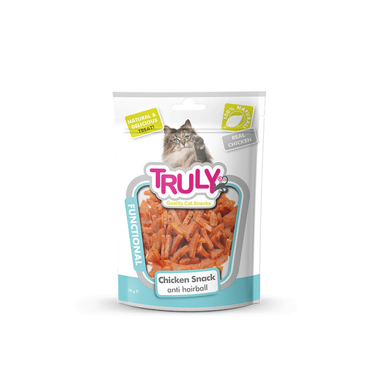 Truly Dry Treat for Cats 50 gm - Anti Hairball Chicken Snack
