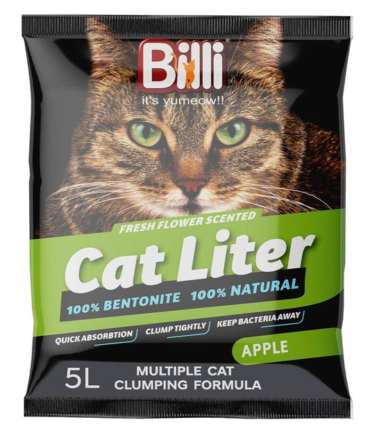 Billi Bentonite Clay Scented Cat Litter Sand - Green Apple