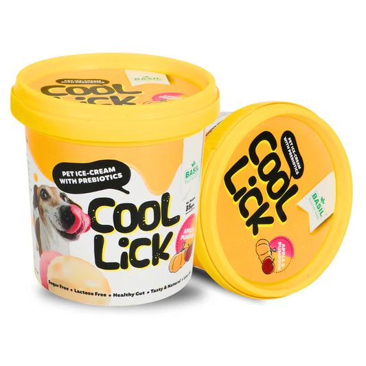 Basil Cool Lick Dog Ice-Cream with Added Prebiotics, Apple & Pumpkin