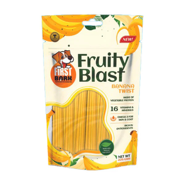 First Bark Fruity Blast Dog Treats 225 gm - Banana