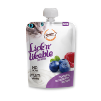 Gnawlers Lick n Lickable Creamy Treats for Cats - Blueberry & Yogurt