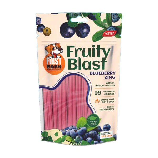 First Bark Fruity Blast Dog Treats 225 gm - Blueberry