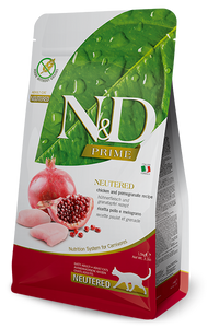 N&D Dry Food for Adult Cats - Neutered ( Chicken & Pomegranate )