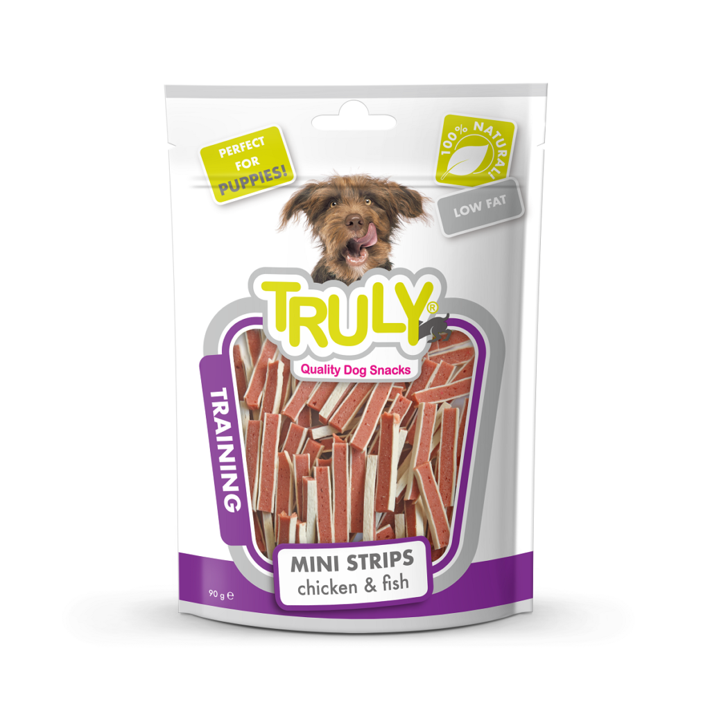 Truly Dry Treats for Dogs 90 gm - Chicken & Fish Mini Sticks