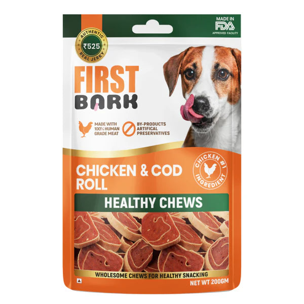 First Bark Dog Treats - Chicken & Cod Roll