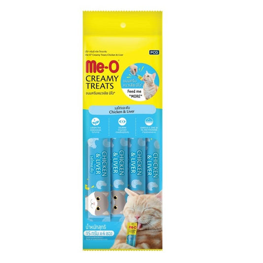 Meo Creamy Treats for Cats (4's) - Chicken & Liver