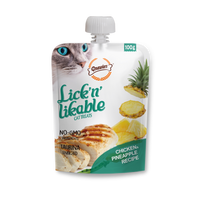 Gnawlers Lick n Lickable Creamy Treats for Cats - Chicken & Pineapple