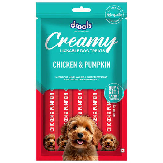 Drools Creamy Treats for Dogs 5's - Chicken & Pumpkin
