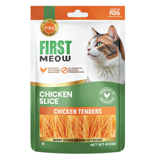 First Meow Dry Treats for Cats 40 gm - Chicken Slice