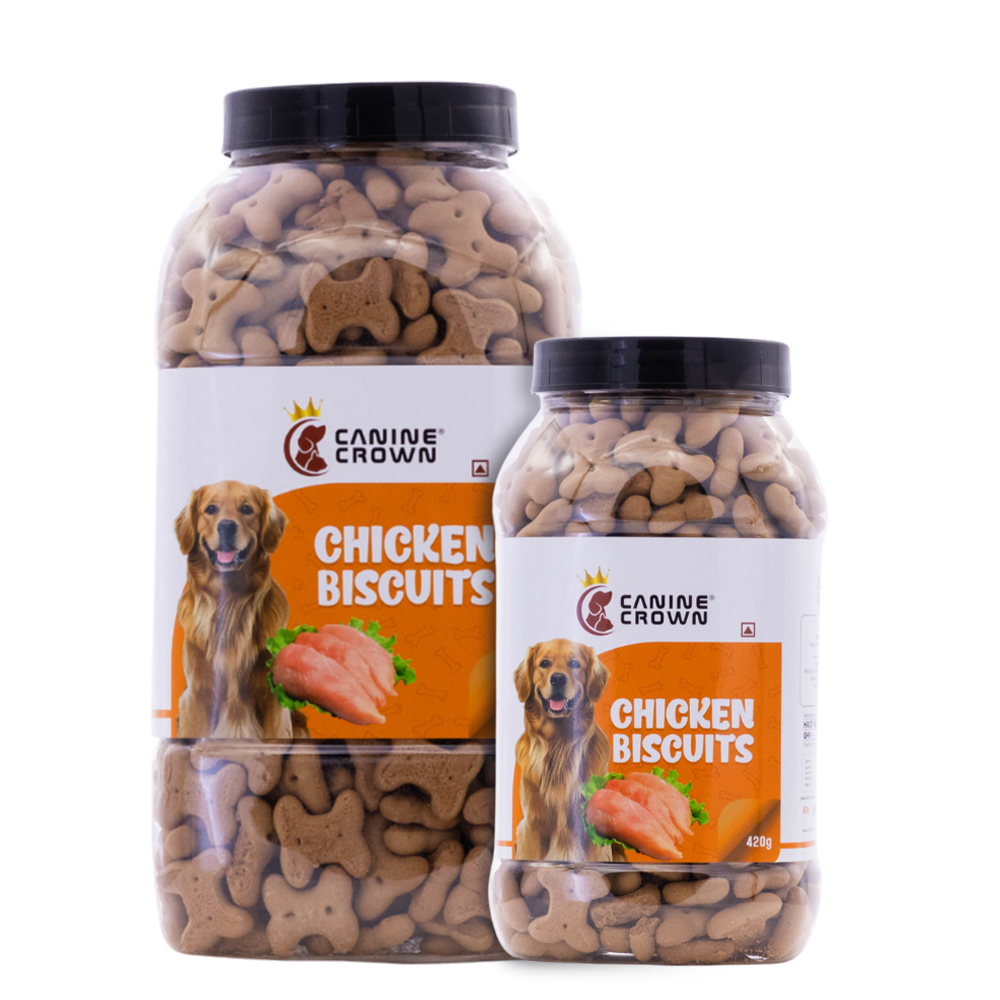 Canine Crown Dog Biscuits Jar - Mutton