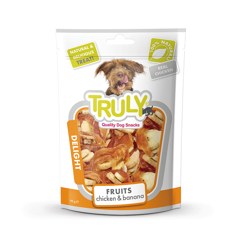 Truly Dry Treats for Dogs 90 gm - Chicken & Banana
