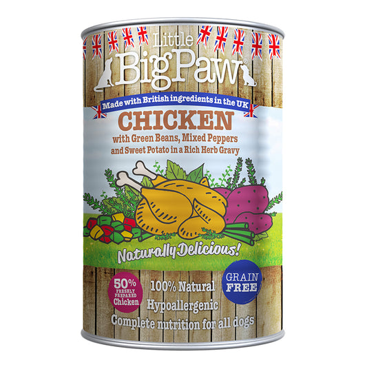 Little Big Paw Hypoallergenic Wet Food Tin for Dogs 390 gm - Chicken